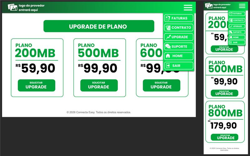 Upgrade de Plano do Connecta Easy